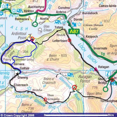 Lochalsh Dirty 30 map