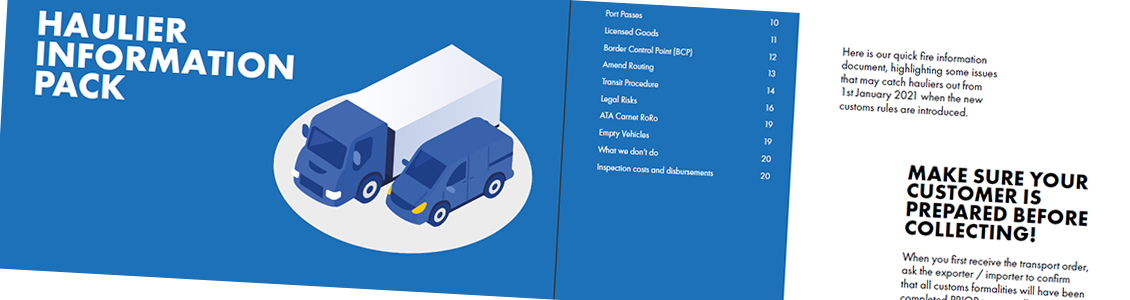 Haulier information pack